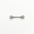 Piercing tétons fleur