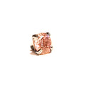 Puce interne argentée avec strass rose
