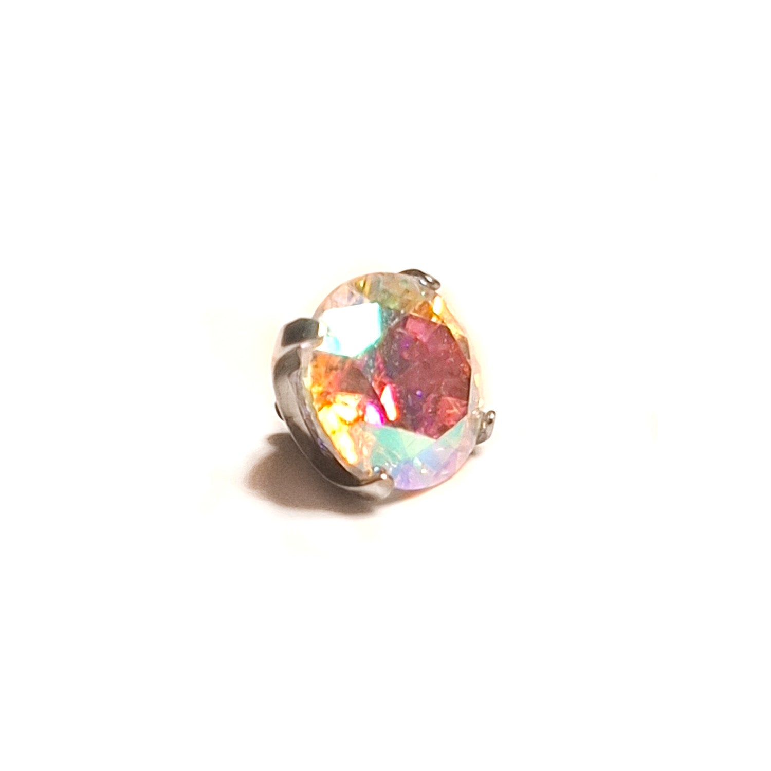 Puce interne avec strass abalone