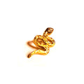 Puce interne dorée serpent mini