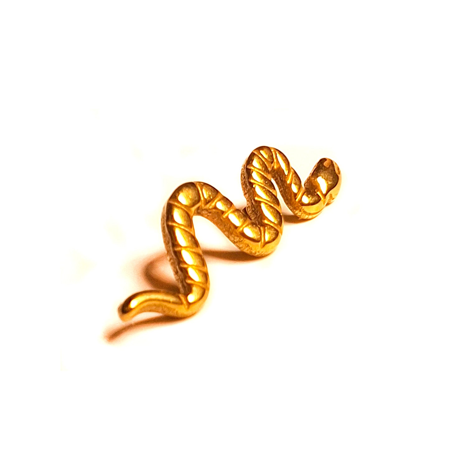 Puce interne dorée serpent