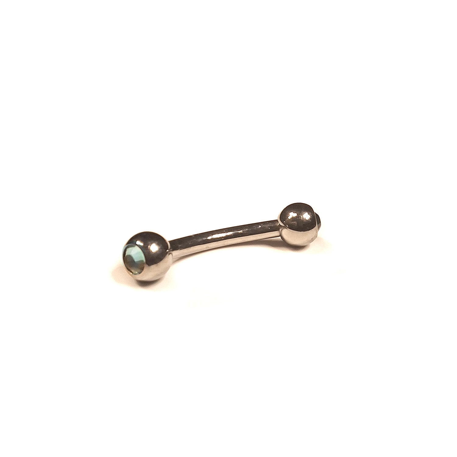 Piercing arcade argenté perle couverte