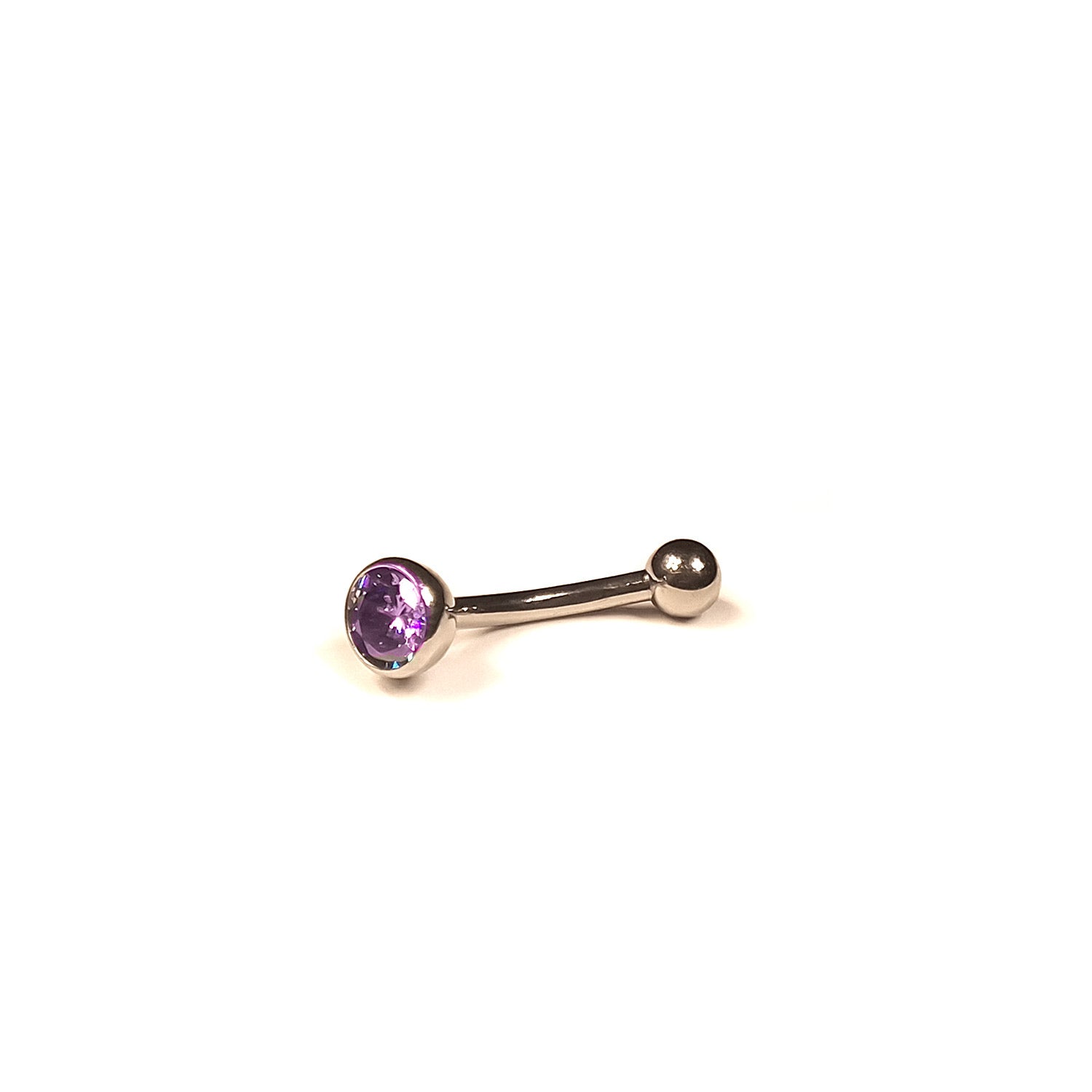 Piercing arcade argenté perle couverte